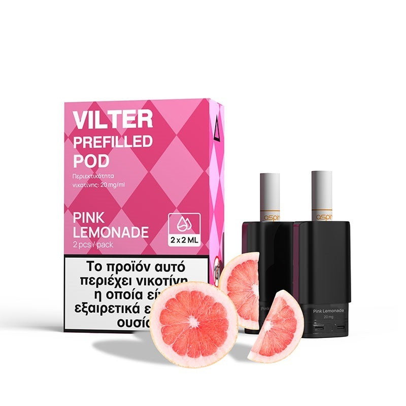 Aspire Vilter Prefilled Pod 2ml 20mg - Pink Lemonade - 2 Τεμάχια (Πακέτο)