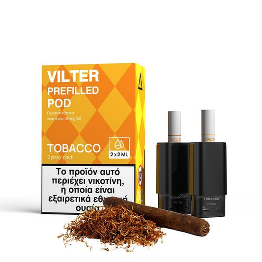 Aspire Vilter Prefilled Pod 2ml 20mg - Tobacco - 2 Τεμάχια (Πακέτο)