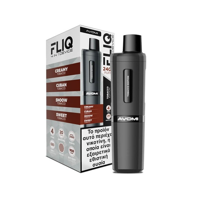 Avomi FLIQ 950mAh 4x2ml 20mg - Tobacco Edition