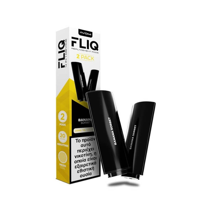 Avomi FLIQ Προγεμισμένη Κάψουλα 2ml 20mg - Banana Sorbet - 2 Τεμάχια