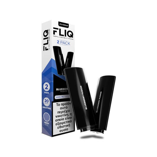 Avomi FLIQ Προγεμισμένη Κάψουλα 2ml 20mg - Blueberry Fusion - 2 Τεμάχια
