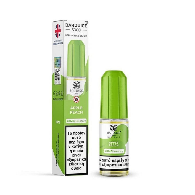 Bar Juice 5000 Nic Salts - Apple Peach - 10ml - 20mg