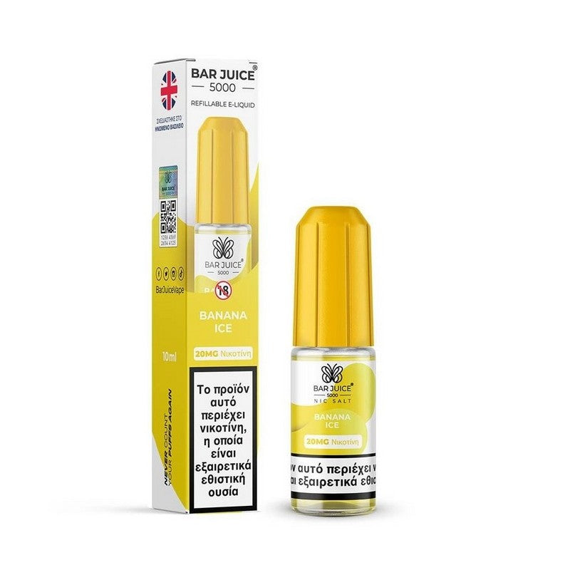 Bar Juice 5000 Nic Salts - Banana Ice - 10ml - 20mg
