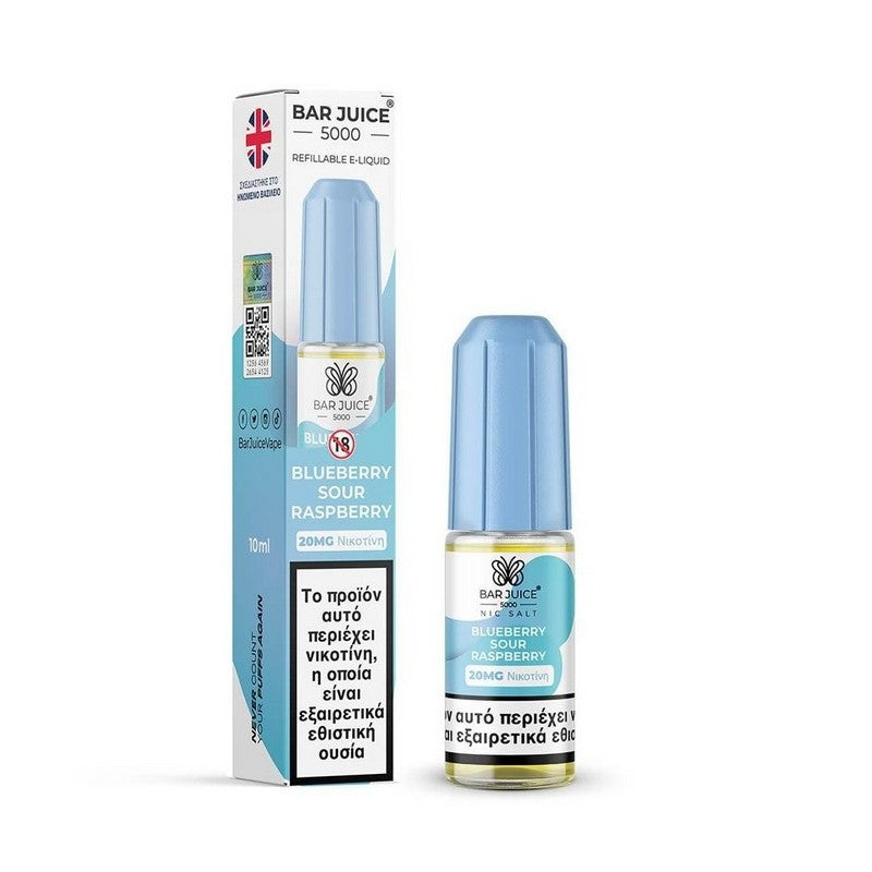 Bar Juice 5000 Nic Salts - Blueberry Sour Raspberry - 10ml - 20mg