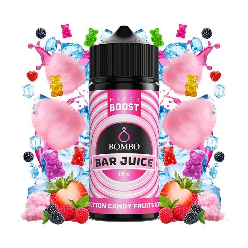 Bombo Bar Juice Hyper Boost - Cotton Candy Fruits Ice - Flavor Shot 10/120ml