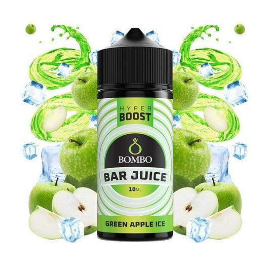 Bombo Bar Juice Hyper Boost - Green Apple Ice - Flavor Shot 10/120ml