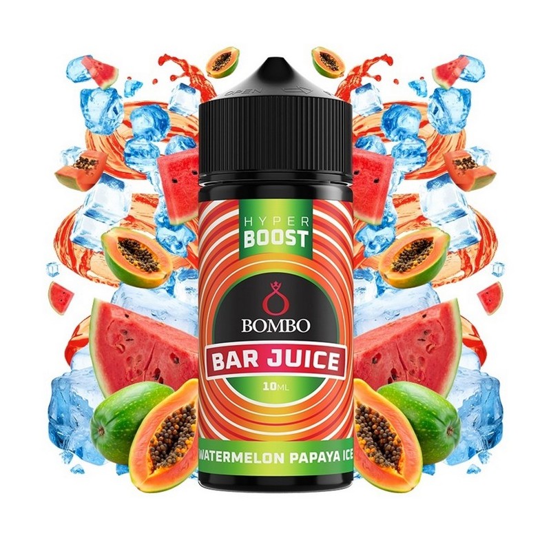 Bombo Bar Juice Hyper Boost - Watermelon Papaya Ice - Flavor Shot 10/120ml