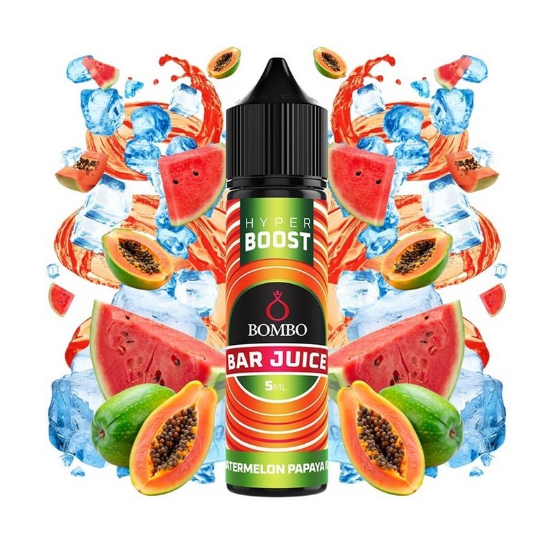 Bombo Bar Juice Hyper Boost - Watermelon Papaya Ice - Flavor Shot 5/60ml