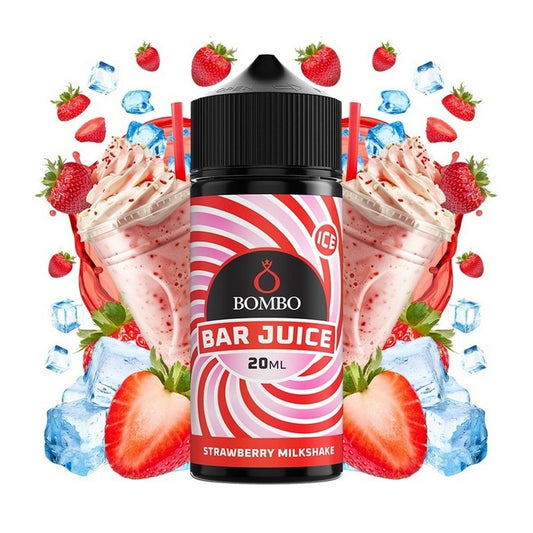 Bombo Bar Juice Ice - Strawberry Milkshake - Flavor Shot 20/120ml