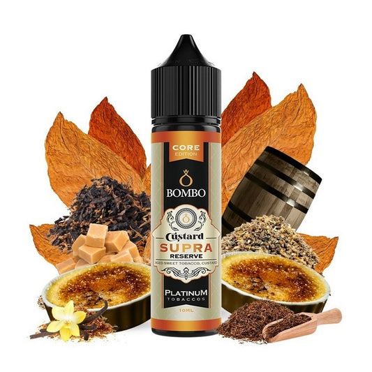 Bombo Platinum Tobaccos Core Edition - Custard Supra Reserve - Flavor Shot 10/60ml