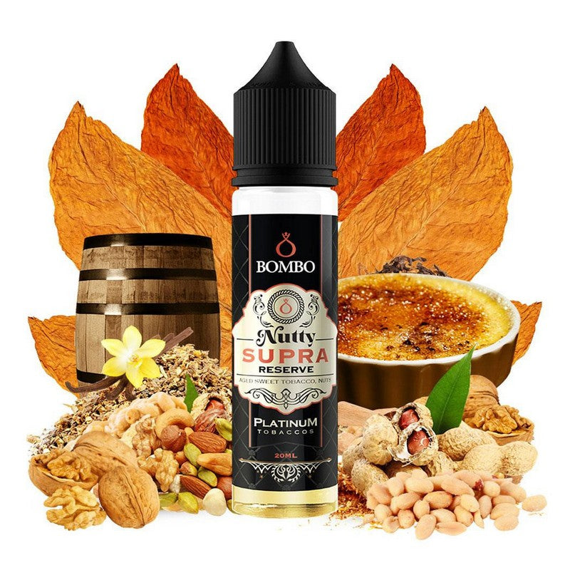 Bombo Platinum Tobaccos - Nutty Supra Reserve - Flavor Shot 15/60ml