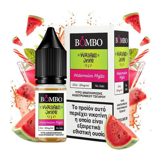 Bombo Wailani Juice Nic Salts - Watermelon Mojito 10ml - 20mg