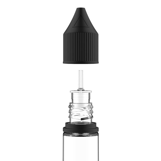Chubby Gorilla Unicorn Bottle 10ml V3 - Clear / Black Cap