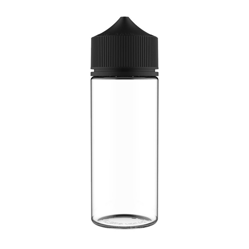 Chubby Gorilla Unicorn Bottle 120ml V3 - Clear / Black Cap