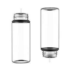 Chubby Gorilla Unicorn Bottle 120ml V3 - Clear / Black Cap