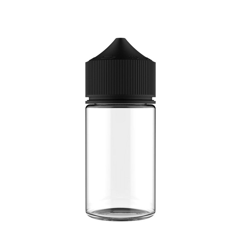 Chubby Gorilla Unicorn Bottle 60ml M (Short) - Clear / Black Cap
