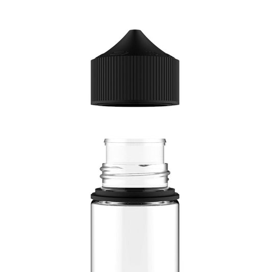 Chubby Gorilla Unicorn Bottle 60ml M (Short) - Clear / Black Cap