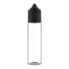 Chubby Gorilla Unicorn Bottle 60ml V3 - Clear / Black Cap