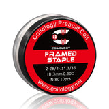 Coilology Framed Staple Prebuilt Coil Ni80 0.3ohm - 10 Τεμάχια