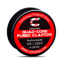 Coilology Quad-core Fused Clapton Spool Wire Ni80 4-28/40 - 3 Μέτρα