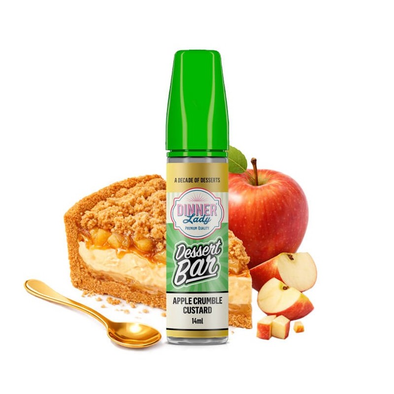 Dinner Lady Desserts Bar - Apple Crumble Custard - Flavor Shot 14/60ml