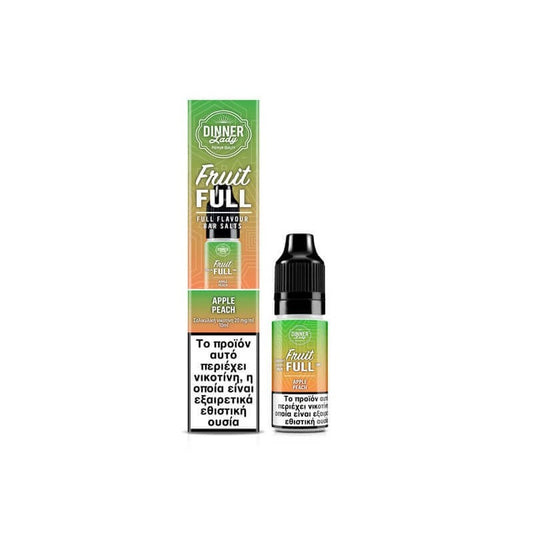 Dinner Lady Fruit Full Bar Salts - Apple Peach 10ml - 20mg