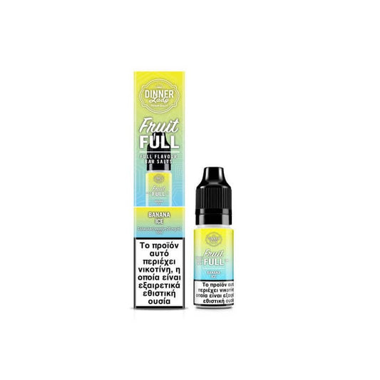 Dinner Lady Fruit Full Bar Salts - Banana Ice 10ml - 20mg