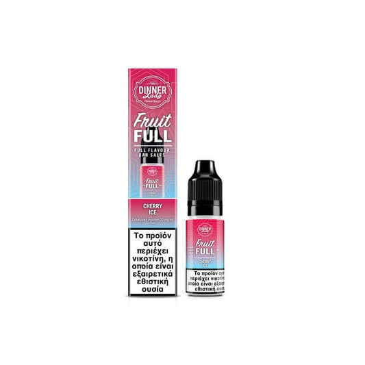 Dinner Lady Fruit Full Bar Salts - Cherry Ice 10ml - 20mg