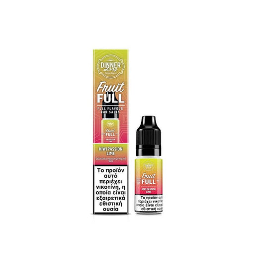 Dinner Lady Fruit Full Bar Salts - Kiwi Passion Lime 10ml - 20mg
