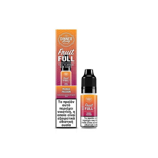 Dinner Lady Fruit Full Bar Salts - Mango Passion 10ml - 20mg