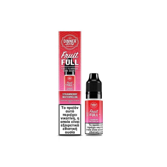 Dinner Lady Fruit Full Bar Salts - Strawberry Watermelon 10ml - 20mg