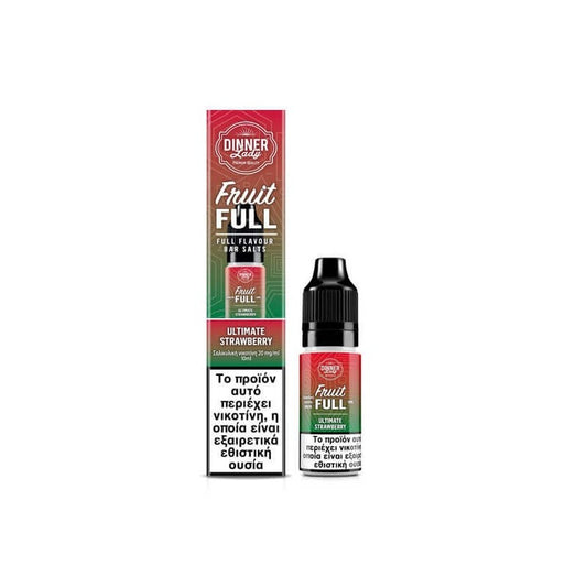 Dinner Lady Fruit Full Bar Salts - Ultimate Strawberry 10ml - 20mg