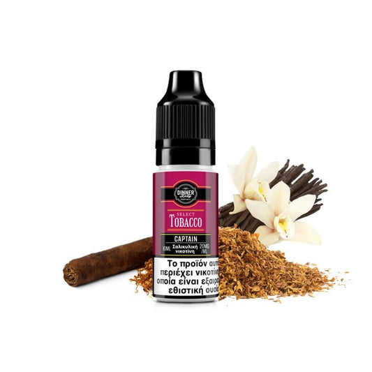 Dinner Lady Select Tobacco Bar Salts - Captain 10ml - 20mg