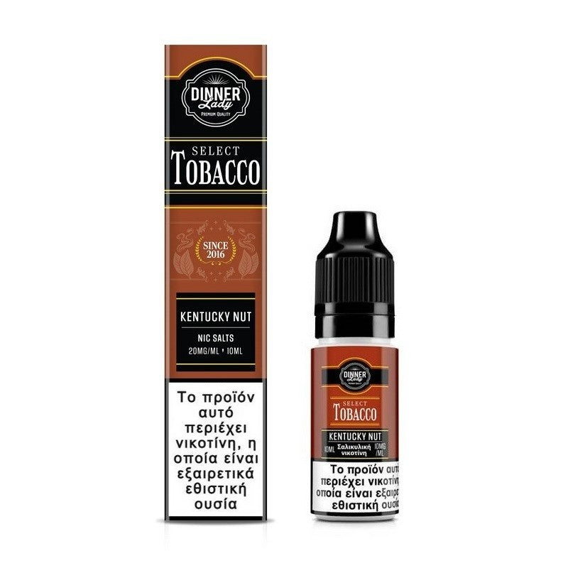 Dinner Lady Select Tobacco Bar Salts - Kentucky Nut 10ml - 20mg