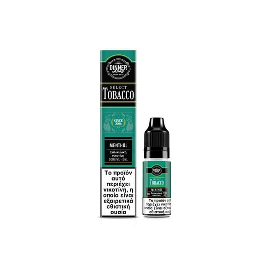 Dinner Lady Select Tobacco Bar Salts - Menthol 10ml - 20mg