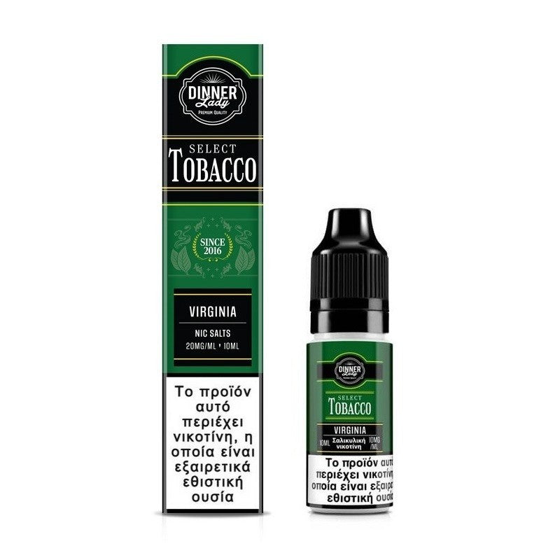 Dinner Lady Select Tobacco Bar Salts - Virginia 10ml - 20mg
