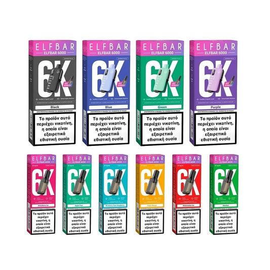 Elf Bar 6000 Disposable Kit 10ml 20mg