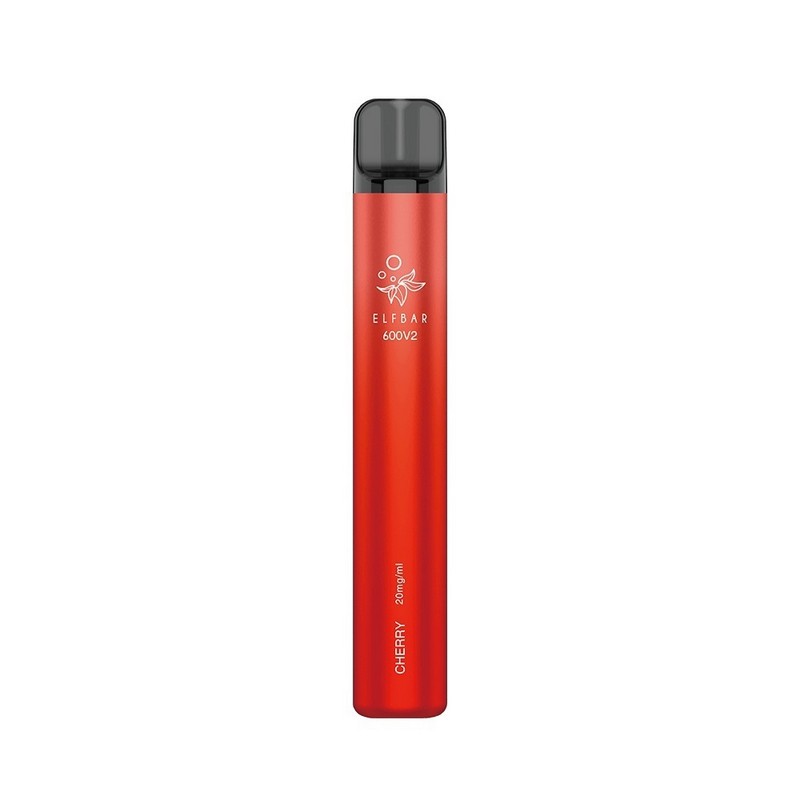 Elf Bar 600 V2 - 2ml 600 Puffs Disposable Kit 20mg - Cherry