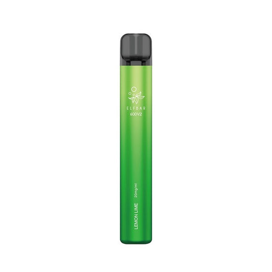 Elf Bar 600 V2 - 2ml 600 Puffs Disposable Kit 20mg - Lemon Lime