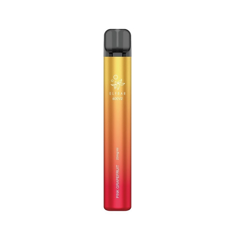 Elf Bar 600 V2 - 2ml 600 Puffs Disposable Kit 20mg - Pink Grapefruit