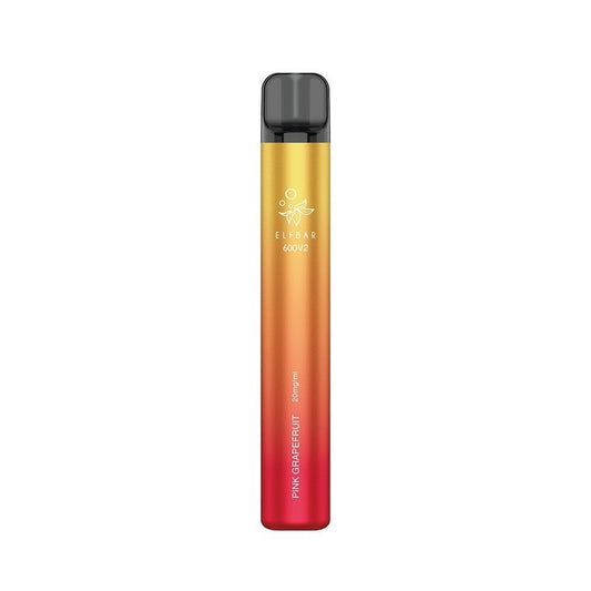 Elf Bar 600 V2 - 2ml 600 Puffs Disposable Kit 20mg - Pink Grapefruit