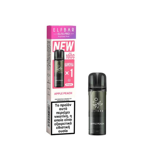 Elf Bar Elfa Pro V2 Προγεμισμένη Κάψουλα 2ml 20mg - Apple Peach