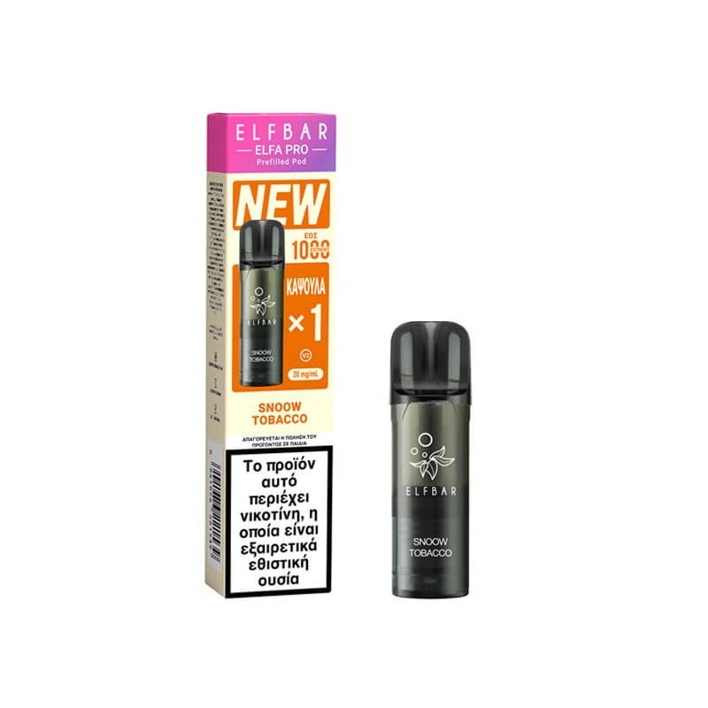 Elf Bar Elfa Pro V2 Προγεμισμένη Κάψουλα 2ml 20mg - Snoow Tobacco