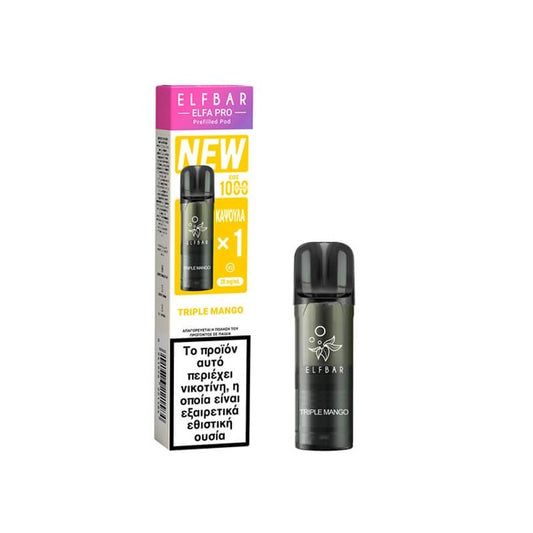 Elf Bar Elfa Pro V2 Προγεμισμένη Κάψουλα 2ml 20mg - Triple Mango