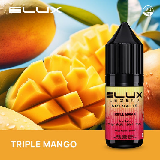 Elux Legend Nic Salts - Triple Mango 10ml - 20mg