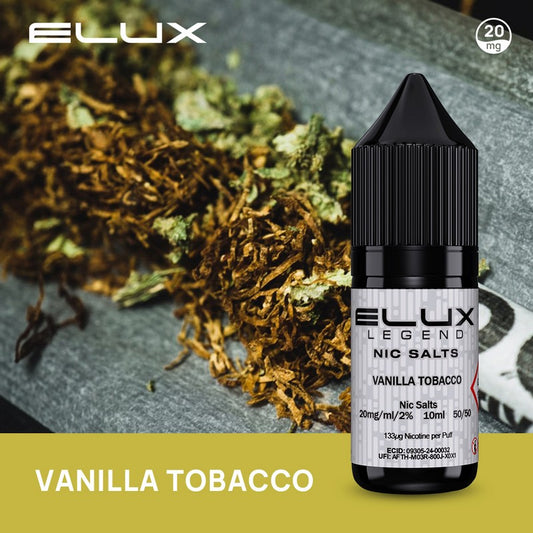 Elux Legend Nic Salts - Vanilla Tobacco 10ml - 20mg