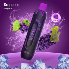 Flask Tiiny 2ml 600 Puffs Disposable Kit 20mg - Grape Ice
