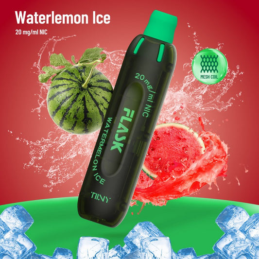 Flask Tiiny 2ml 600 Puffs Disposable Kit 20mg - Watermelon Ice