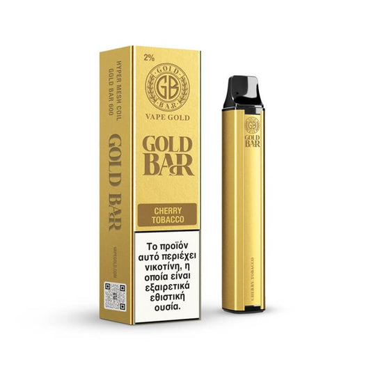 Gold Bar - 2ml 600 Puffs Disposable Kit 20mg - Cherry Tobacco