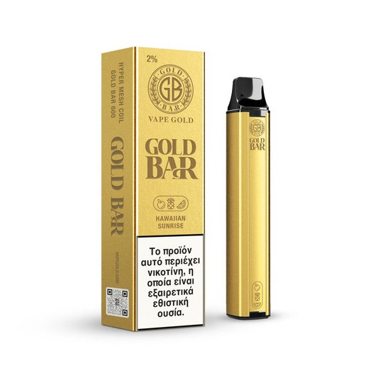 Gold Bar - 2ml 600 Puffs Disposable Kit 20mg - Hawaiian Sunrise